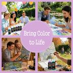 Artkey Acrylic Paint Set, 16 Colors 2 oz/59 ml Acrylic Paint Kit - Image 6
