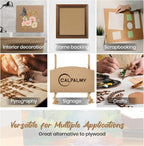 CALPALMY 24-Pack MDF Board 1/8 Inch Thick 12" x 12" Unfinished Wood Panels - Image 6
