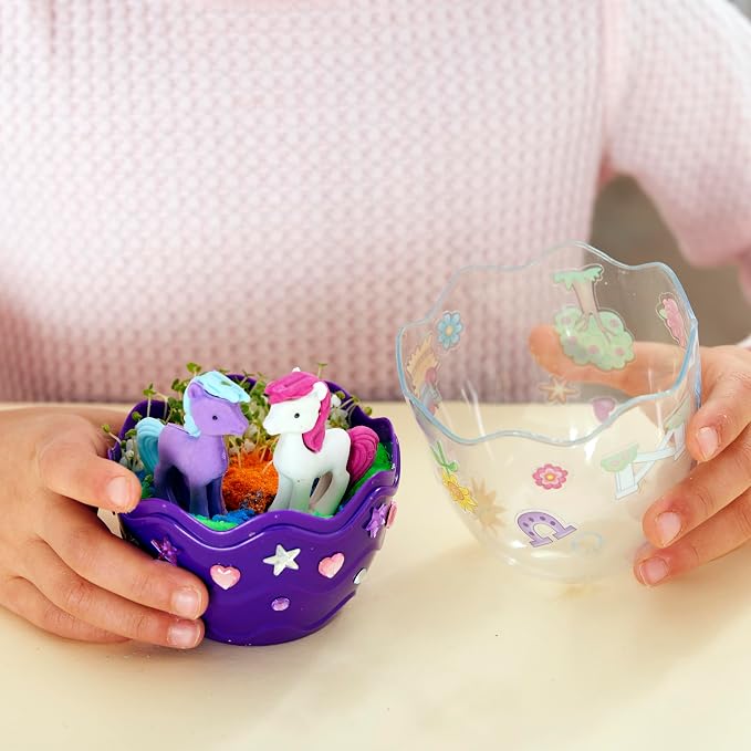 Creativity for Kids Mini Garden: Pony Terrarium Kit | Summer Crafts for Kids | - Image 9