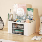 Marbrasse Pen Organizer with 2 Drawer, Desk Organizers and Accessories with 5 - Image 3