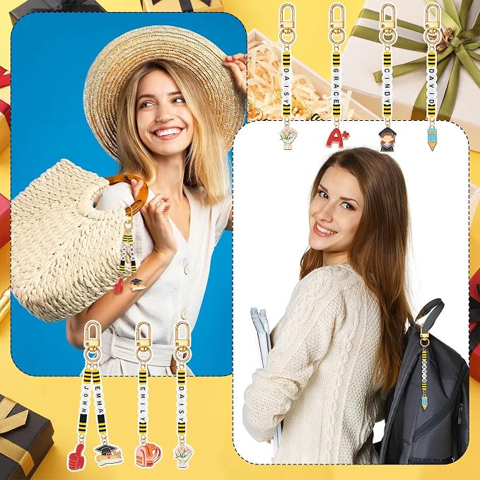 Tondiamo 2823 Pcs Graduation Bead Keychain DIY Craft Making Kit Class of 2026 - Image 4