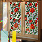 Bloss Rose Stained Glass Windows Film, 23.6x78.7inch 3D Flower Privacy Window by Bloss