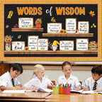 Fall Thanksgiving Bulletin Board Set Bookshelf Words of Wisdom Bulletin Board - Image 6
