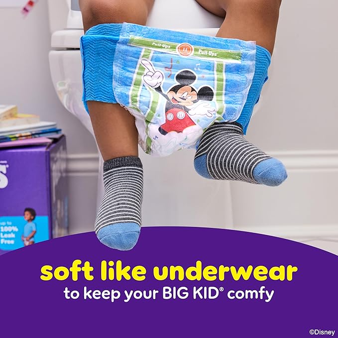Pull-Ups Boys' Potty Training Pants, Size 4T-5T Training Underwear (38-50 lbs), 74 Count
