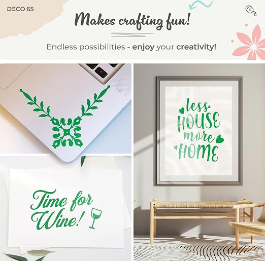 VViViD DECO65 Suede Green Permanent Adhesive Craft Vinyl - Image 3