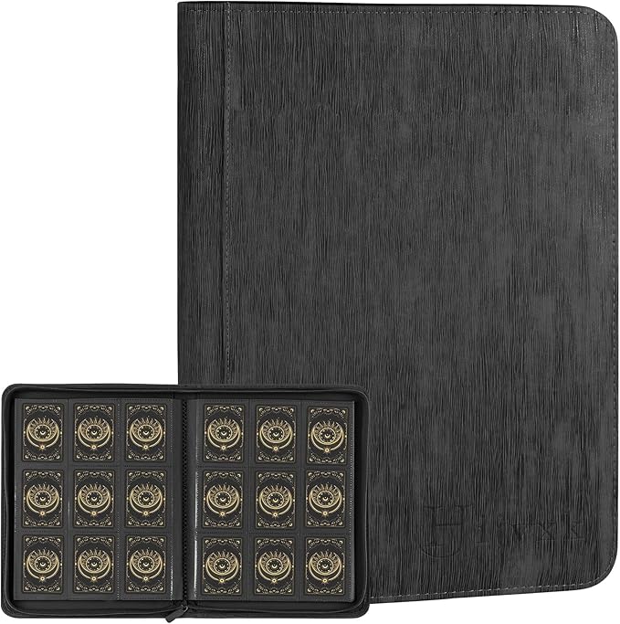 Card Binder 9 Pocket, Premium 540 Double Sided Pocket Collection Binder by Hijvxk
