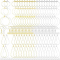 Pndeyo 700pcs Hypoallergenic Earring Making Accessories, Teardrop Round Hoop by Pndeyo