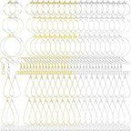 Pndeyo 700pcs Hypoallergenic Earring Making Accessories, Teardrop Round Hoop by Pndeyo