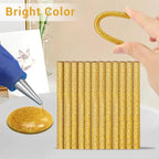 Manarty Glitter Gold Hot Glue Stick, Adhesive EVA Glue Sticks Standard - Image 3
