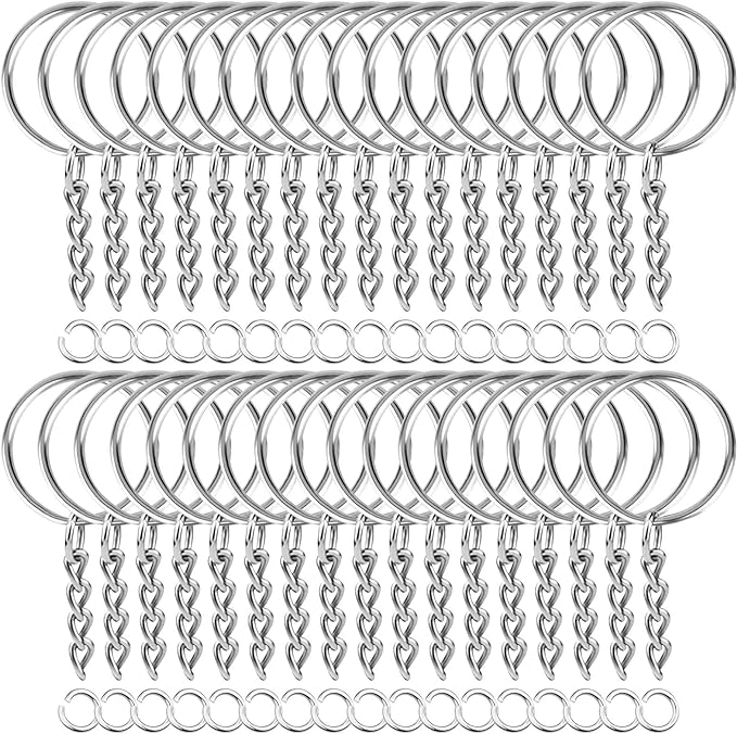PAXCOO 150Pcs Split Key Chain Rings by PAXCOO