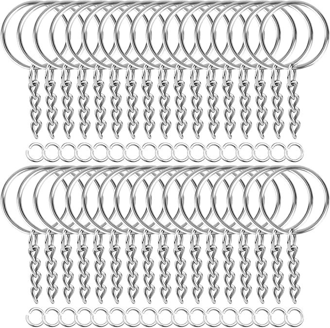 PAXCOO 150Pcs Split Key Chain Rings by PAXCOO