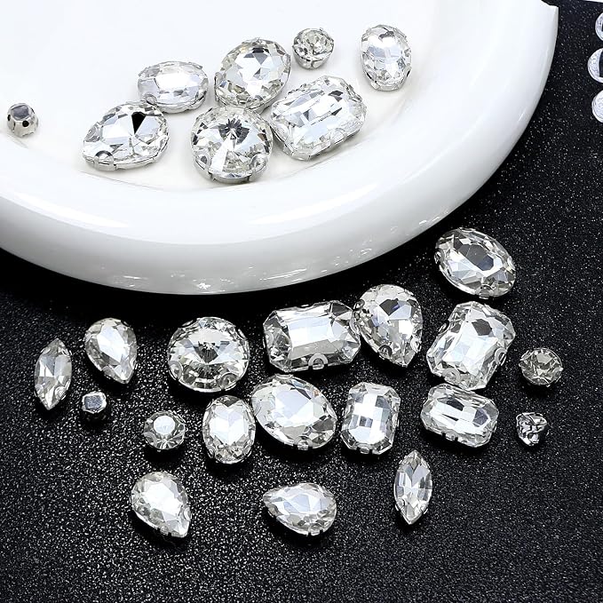 Sew on Rhinestone, Bags and Sewing Accessories，Crystal - Image 4