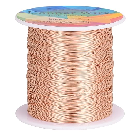 328 Feet Tarnish Resistant Copper Wires 28 Gauge/0.3mm Jewelry Craft Wires by CREATZONE