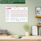 Habit Tracker Calendar, Aesthetic Daily Weekly Goal and Habit Tracker Journal - Image 2