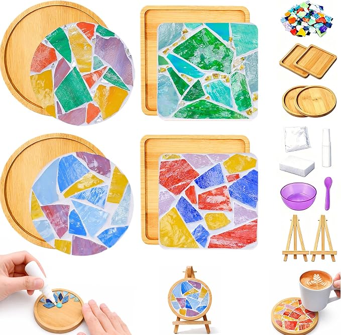 GHAHILI 4 Sets DIY Mosaic Kits for Adults by Unknown