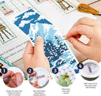FREEBLOSS 6pcs Cross Stitch Bookmark Kit - Image 3