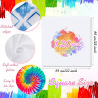 Chumia Cotton White Bandana for Tie Dying Bulk Blank Solid Handkerchiefs Unisex - Image 2