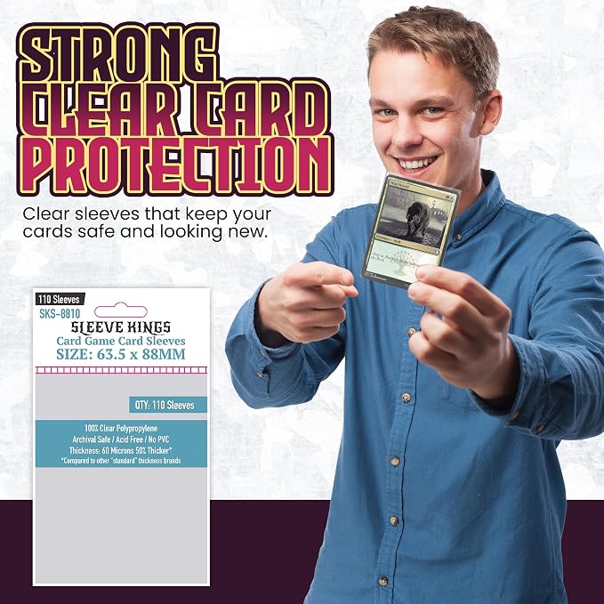 Sleeve Kings Standard Card Sleeves – 110 Count, Medium MTG Size, Compatible - Image 2