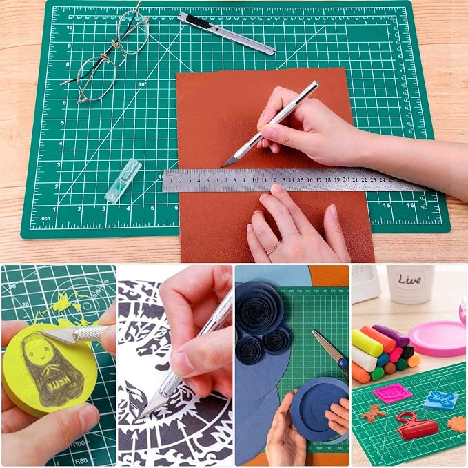anezus Self Healing Sewing Mat, 12inch x 18inch Rotary Cutting Mat Double Sided - Image 7