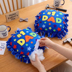 Chunful 6 Sets Christmas Tied Pillow Craft Kit Gifts #1 Dad Pillow Craft DIY - Image 3