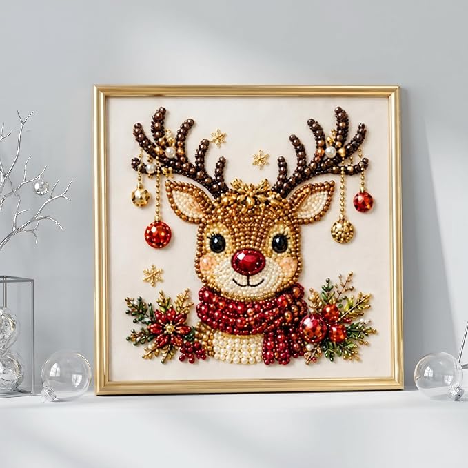 Oanruyan Christmas Pearl Diamond Painting Art Kit - Image 5