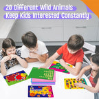 SpriteGru Foam Sticker Art Activity, 20 Wild Animal Art Boards - Image 4