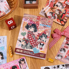 Girl's Japanese Retro Sticker Book, Anime Girl Theme - Image 6