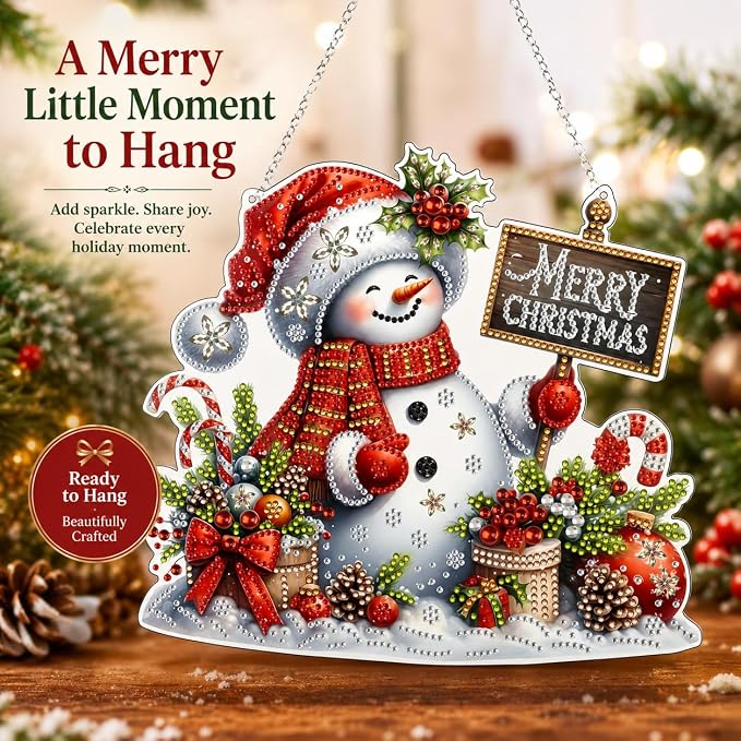 JJFox Diamond Art Hanging Kit for Adult, Special Shaped Rhinestone, DIY Acrylic - Image 8