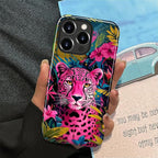 ZHEGAILIAN Case for iPhone 15 Pro, Panther Leopard Flower Durable Shockproof - Image 5