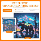 Offito Bear Diamond Art Kits for Adults, Forest Mountains Polar Bear Diamond - Image 2