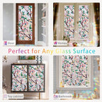 Peach Blossom Stained Glass Window Film Static Cling - Image 7