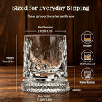 Rotating Whiskey Glass with Large Ice Ball Mold, Single Spinning Crystal - Image 7