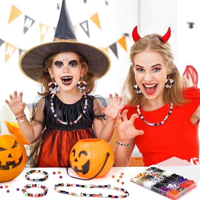 UPINS Halloween Bracelet Making Kit Beads - Image 6