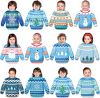 60pcs Winter Theme DIY Cutouts Sweater Bulletin Board Decoration Set Christmas by partygreeting