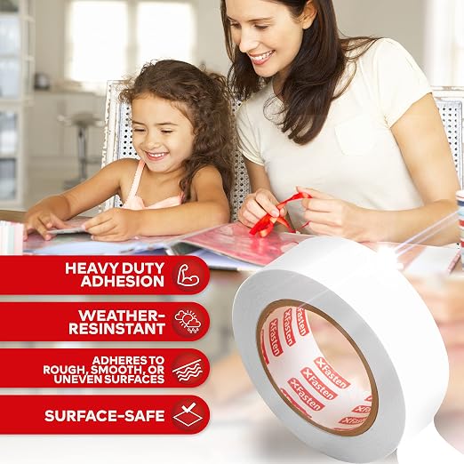 XFasten Double Sided Tape, Removable and Residue-Free, 2-Inch x 30 Yards - Image 3