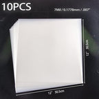 10PCS 7mil Blank Mylar Stencil Sheets, 12X12 inch Milky Translucent PET Blank - Image 2