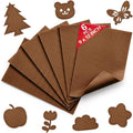 Cognac Soft Felt Sheets for Crafts, 1.6mm Thick, Kids' Crafts, DIY Projects by Grainear