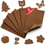 Cognac Soft Felt Sheets for Crafts, 1.6mm Thick, Kids' Crafts, DIY Projects by Grainear