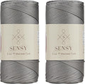 Sensy Premium 2 Pack of 2mm 251 Yards Polyester Rope 100% Polypropylene Cord by SSENSY