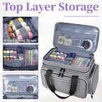 Anitor Large Sewing Supplies Organizer, Double Layer Sewing Storage Organizer - Image 4