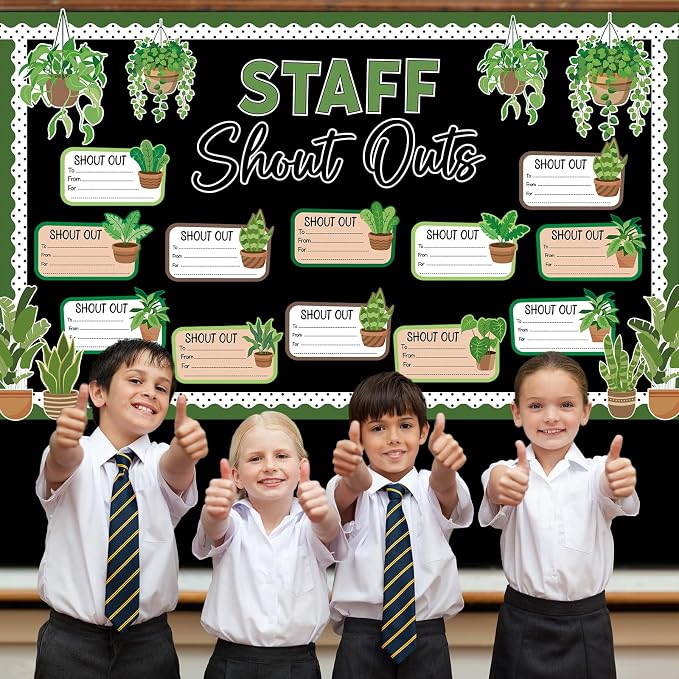 Plant Theme Staff Shout Outs Bulletin Board Decorations Plants Staff Shout Outs - Image 4