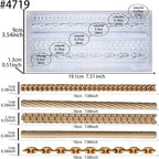 FUNSHOWCASE Chains Mold for Polyclay Air Dry Clay Plaster, 6 Trimmings #4719 - Image 2