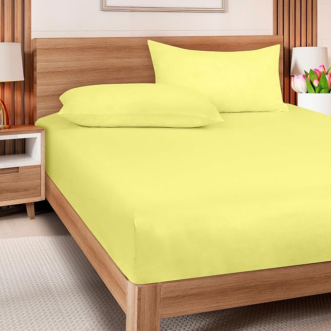 ROYALE LINENS 300 Thread Count 100% Long Staple Combed Cotton Fitted Sheet Full - Image 8