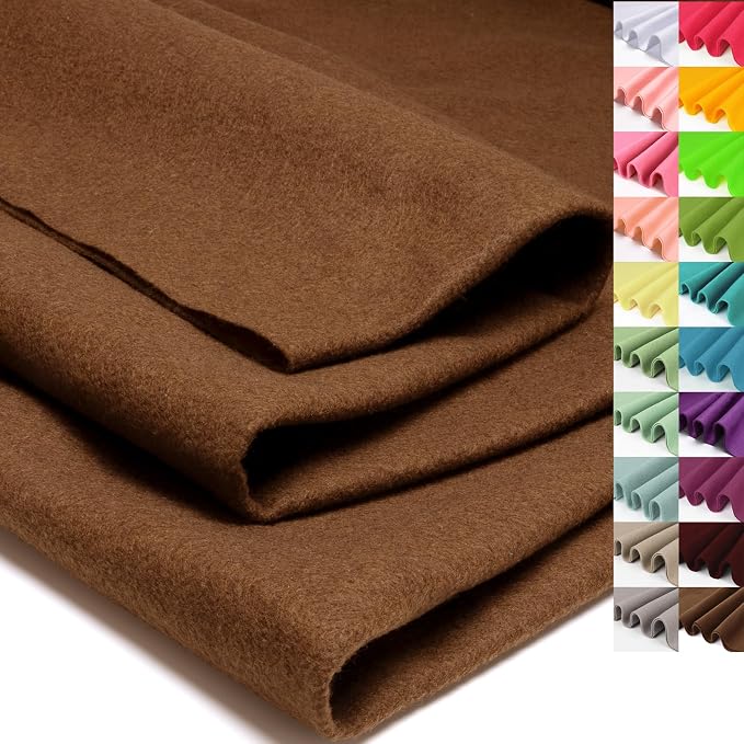 XSEINO Soft Felt Fabric, Large Single Piece, 36x72 Inch, 1.4mm Thick Terracotta by XSEINOiscreating%EF%BC%81