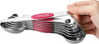 Spring Chef Pink Stainless Steel Magnetic Measuring Spoons Set of 8 - Image 8