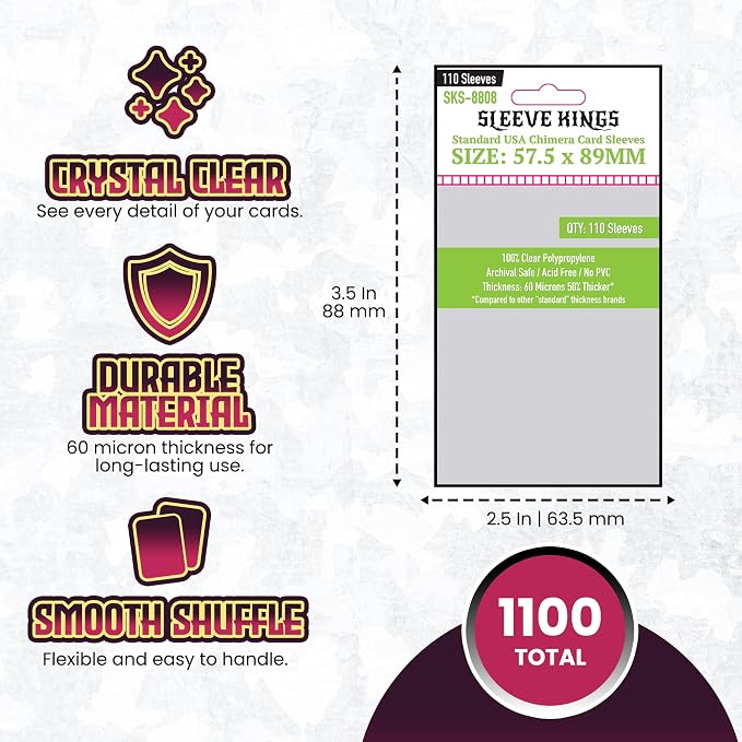 Sleeve Kings Standard USA Chimera Card Sleeves 57.5 X 89 mm - Image 4