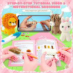 Fortuning's JDS Crochet Kit for Beginners, Amigurumi Crochet Animal Kits - Image 3