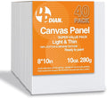 Canvas Boards for Painting 40 Pack, 8 inch x 10 inch Super Value Pack, Artist by DPDIAN