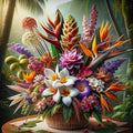 Tropical Flower Bouquet Diamond Painting Kit by CHWGLFGG