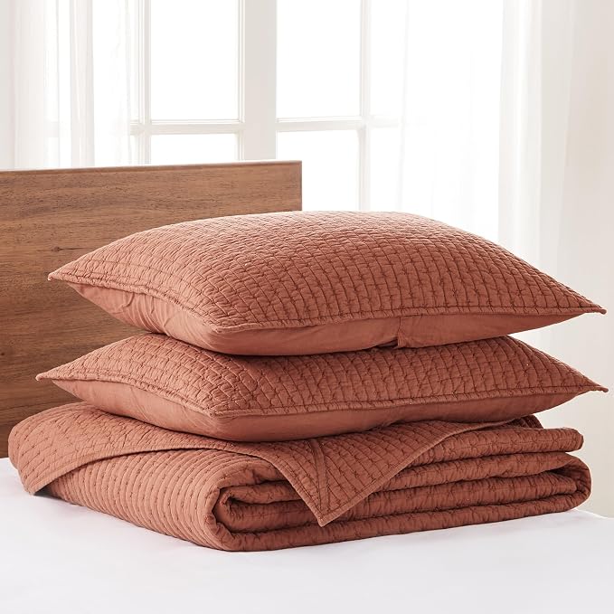 Levtex Home Cross Stitch Reversible Twin Bedspread Set - Image 3